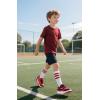 imageSKYWHEEL Kids Sneakers for Boys Girls Skate Shoes Lace up Athletic Running Walking Light Up Tennis Shoes Size 11 to Big Kids Size 3RedBlack Light Up Shoes With Switch