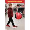 imageSKYWHEEL Kids Sneakers for Boys Girls Skate Shoes Lace up Athletic Running Walking Light Up Tennis Shoes Size 11 to Big Kids Size 3RedBlack Light Up Shoes With Switch