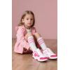 imageSKYWHEEL Kids Sneakers for Boys Girls Skate Shoes Lace up Athletic Running Walking Light Up Tennis Shoes Size 11 to Big Kids Size 3WhitePink Light Up Shoes With Switch