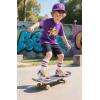 imageSKYWHEEL Kids Sneakers for Boys Girls Skate Shoes Lace up Athletic Running Walking Light Up Tennis Shoes Size 11 to Big Kids Size 3YellowPurple Light Up Shoes With Switch