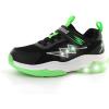 imageSKYWHEEL Kids Sneakers for Boys Light Up Shoes with Switch Tennis Running Athletic Shoes Toddler Size 10 to Big Kids Size 5BlackGreen Kids Ligth Up Shoes