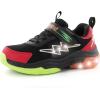 imageSKYWHEEL Kids Sneakers for Boys Light Up Shoes with Switch Tennis Running Athletic Shoes Toddler Size 10 to Big Kids Size 5BlackRed Kids Ligth Up Shoes