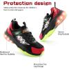 imageSKYWHEEL Kids Sneakers for Boys Light Up Shoes with Switch Tennis Running Athletic Shoes Toddler Size 10 to Big Kids Size 5BlackRed Kids Ligth Up Shoes