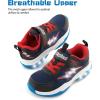 imageSKYWHEEL Kids Sneakers for Boys Light Up Shoes with Switch Tennis Running Athletic Shoes Toddler Size 10 to Big Kids Size 5Navy Kids Ligth Up Shoes