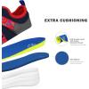 imageSKYWHEEL Little Boys Athletic Shoes Cushioning Running AntiSlip Shoes Little Kids Slip on Sneakers Size 11 Red Navy