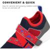 imageSKYWHEEL Little Boys Athletic Shoes Cushioning Running AntiSlip Shoes Little Kids Slip on Sneakers Size 11 Red Navy