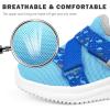 imageSKYWHEEL Toddler Boy Shoes Cushioning Breathable Tennis Running Athletic Sneakers Size 6 Light Blue