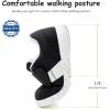 imageSKYWHEEL Toddler Boys Girls Shoes Wide Toe Box Barefoot Casual Walking Running Sneakers for Toddler and Little KidsBlack White Toddler Boys Shoes