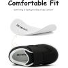 imageSKYWHEEL Toddler Boys Girls Shoes Wide Toe Box Barefoot Casual Walking Running Sneakers for Toddler and Little KidsBlack White Toddler Boys Shoes