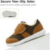 imageSKYWHEEL Toddler Boys Girls Shoes Wide Toe Box Barefoot Casual Walking Running Sneakers for Toddler and Little KidsCaramel Toddler Shoes
