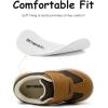 imageSKYWHEEL Toddler Boys Girls Shoes Wide Toe Box Barefoot Casual Walking Running Sneakers for Toddler and Little KidsCaramel Toddler Shoes