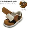 imageSKYWHEEL Toddler Boys Girls Shoes Wide Toe Box Barefoot Casual Walking Running Sneakers for Toddler and Little KidsCaramel Toddler Shoes