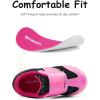 imageSKYWHEEL Toddler Boys Girls Shoes Wide Toe Box Barefoot Casual Walking Running Sneakers for Toddler and Little KidsHot Pink Toddler Shoes