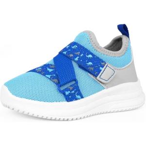 imageSKYWHEEL Toddler Boy Shoes Cushioning Breathable Tennis Running Athletic Sneakers Size 8 Light Blue