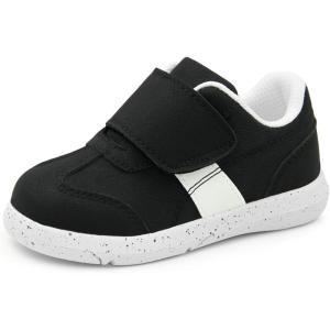imageSKYWHEEL Toddler Boys Girls Shoes Wide Toe Box Barefoot Casual Walking Running Sneakers for Toddler and Little KidsBlack White Toddler Boys Shoes