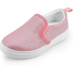 imageSKYWHEEL Toddler Girls Boys Kids Canvas Slip On Sneakers for Walking Casual Tennis Loafers for Toddler Little Kid115pink