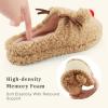 imageSKYWHEEL Womens Reindeer Slippers  Comfortable Plush Warm NonSlip Slippers for Christmas Family Holiday Winter House Indoor Outdoor BedroomBeige Reindeer Slipper