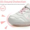 imageSKYWHEEL Light Up Sneakers for Toddlers EasyOn with Hook ampamp Loop Lightweight Breathable and SoftGirls White Light Up Shoes