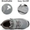 imageSKYWHEEL Light Up Sneakers for Toddlers EasyOn with Hook ampamp Loop Lightweight Breathable and SoftGrey Light Up Shoes Toddler