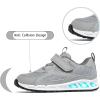 imageSKYWHEEL Light Up Sneakers for Toddlers EasyOn with Hook ampamp Loop Lightweight Breathable and SoftGrey Light Up Shoes Toddler