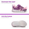 imageSKYWHEEL Light Up Sneakers for Toddlers EasyOn with Hook ampamp Loop Lightweight Breathable and SoftPink Light Up Shoes for Girls