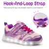 imageSKYWHEEL Light Up Sneakers for Toddlers EasyOn with Hook ampamp Loop Lightweight Breathable and SoftPink Light Up Shoes for Girls