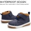 imageSKYWHEEL Toddler Shoes Boys Ankle Support Boots High Top Casual Stain Resistant Sneakers for Fall Winter and SpringNavy Boys Ankle Boots