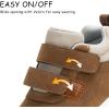 imageSKYWHEEL Toddler Shoes Boys Ankle Support Boots High Top Casual Stain Resistant Sneakers for Fall Winter and SpringToddler Brown Sneakers