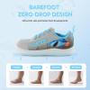 imageSKYWHEEL Toddler Boys Girls Wide Toe Box Barefoot Shoes Lightweight SlipOn Cartoon Sneakers Breathable Extra Wide Comfort for Chubby FeetBoys Grey Shoes