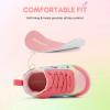 imageSKYWHEEL Toddler Boys Girls Wide Toe Box Barefoot Shoes Lightweight SlipOn Cartoon Sneakers Breathable Extra Wide Comfort for Chubby FeetGirls Pink Shoes