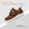 imageSKYWHEEL Toddler Boys Shoes Wide Barefoot Casual Walking Running Shoe for Toddlers Tennis SlipOn Cartoon Sneakers for Little Kids Comfortable DurableBrown Toddler Boys Sneakers