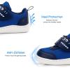 imageSKYWHEEL Toddler Boys Shoes Wide Barefoot Casual Walking Running Shoe for Toddlers Tennis SlipOn Cartoon Sneakers for Little Kids Comfortable DurableNavy Toddler Shoes for Boy