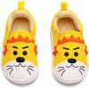 imageSKYWHEEL Toddler Slip On Shoes Wide Toe Box Barefoot Casual Canvas Walking Tennis Shoes for Boys Girls Cute SneakersBrave Lion