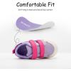 imageSKYWHEEL Toddler Boys Girls Tennis Shoes Kids Slip On Barefoot Shoes Wide Casual Walking Running Sneakers for Little Kids116toddler Girls Purple Shoes