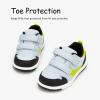 imageSKYWHEEL Toddler Boys Girls Tennis Shoes Kids Slip On Barefoot Shoes Wide Casual Walking Running Sneakers for Little Kids118toddler Boys Shoes Grey Blue