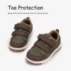 imageSKYWHEEL Toddler Boys Girls Tennis Shoes Kids Slip On Barefoot Shoes Wide Casual Walking Running Sneakers for Little Kids120olive Toddler Boys Shoes