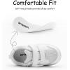 imageSKYWHEEL Toddler Boys Girls Tennis Shoes Kids Slip On Barefoot Shoes Wide Casual Walking Running Sneakers for Little Kids121white Toddler Shoes
