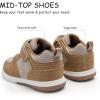 imageSKYWHEEL Toddler Boys Girls Tennis Shoes Kids Slip On Barefoot Shoes Wide Casual Walking Running Sneakers for Little Kids303brown Toddler High Top Shoes