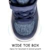 imageSKYWHEEL Toddler Boys Girls Tennis Shoes Kids Slip On Barefoot Shoes Wide Casual Walking Running Sneakers for Little Kids304navy Toddler High Top Shoes