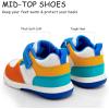 imageSKYWHEEL Toddler Boys Girls Tennis Shoes Kids Slip On Barefoot Shoes Wide Casual Walking Running Sneakers for Little Kids305multi Toddler High Top Shoes