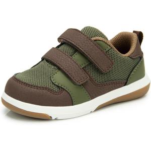 imageSKYWHEEL Toddler Boys Girls Tennis Shoes Kids Slip On Barefoot Shoes Wide Casual Walking Running Sneakers for Little Kids120olive Toddler Boys Shoes