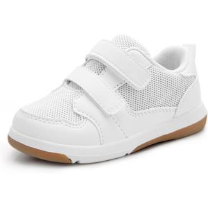 imageSKYWHEEL Toddler Boys Girls Tennis Shoes Kids Slip On Barefoot Shoes Wide Casual Walking Running Sneakers for Little Kids121white Toddler Shoes