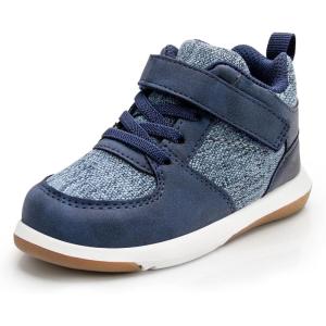 imageSKYWHEEL Toddler Boys Girls Tennis Shoes Kids Slip On Barefoot Shoes Wide Casual Walking Running Sneakers for Little Kids304navy Toddler High Top Shoes