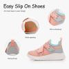 imageSKYWHEEL Toddler Boys Girls Tennis Shoes Breathable Mesh Lightweight Slip On Walking Running Athletic SneakersPink Toddler Slip on Shoes