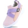 imageSKYWHEEL Toddler Tennis Shoes for Boys Girls Slip On Lightweight Breathable Mesh Sneakers for Walking RunningAll Pink Toddler Girls Shoes
