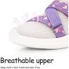 imageSKYWHEEL Toddler Tennis Shoes for Boys Girls Slip On Lightweight Breathable Mesh Sneakers for Walking RunningPink Purple Toddler Shoes