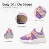 imageSKYWHEEL Toddler Tennis Shoes for Boys Girls Slip On Lightweight Breathable Mesh Sneakers for Walking RunningPurple Toddler Tennis Shoes