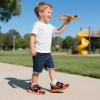 imageSKYWHEEL Light Up Sneakers for Toddlers EasyOn with Hook ampamp Loop Lightweight Breathable and SoftToddler Orange Light Up Sneakers