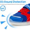 imageSKYWHEEL Light Up Sneakers for Toddlers EasyOn with Hook ampamp Loop Lightweight Breathable and SoftToddler Red Light Up Shoes