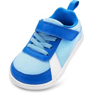 imageSKYWHEEL Toddler Wide Toe Box Barefoot Shoes Boys Sneakers Kids Tennis Shoes Comfort Lightweight Zero Drop Walking Shoe for IndoorOutdoor PlayBlue Toddler Shoes